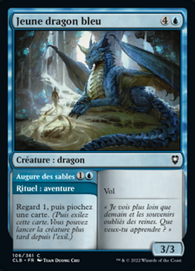 image Young Blue Dragon // Sand Augury