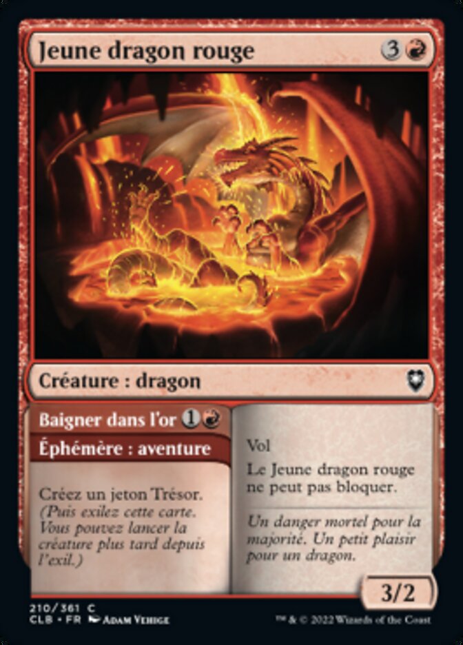 image Young Red Dragon // Bathe in Gold