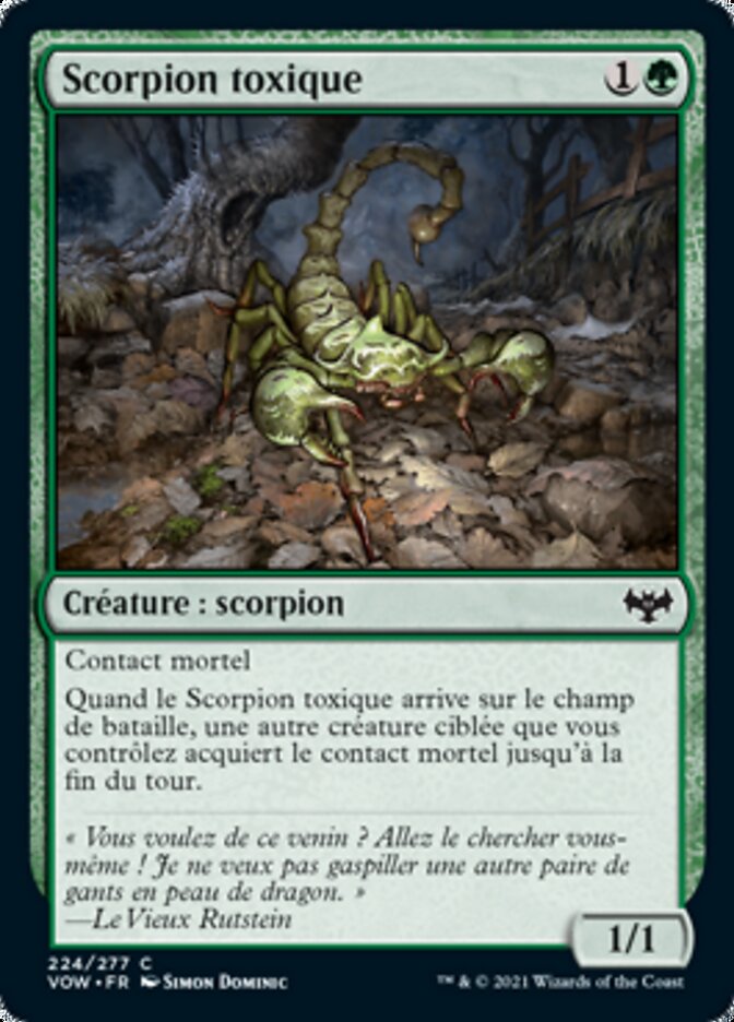 image Scorpion toxique