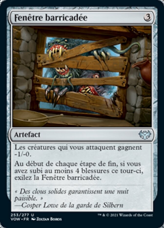 image Fenêtre barricadée