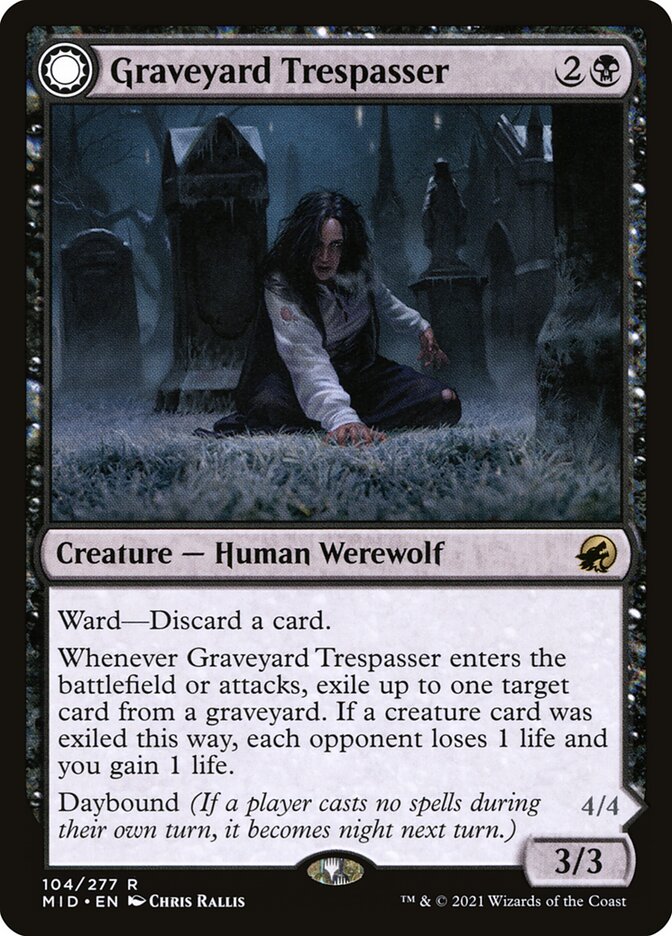 image Graveyard Trespasser // Graveyard Glutton