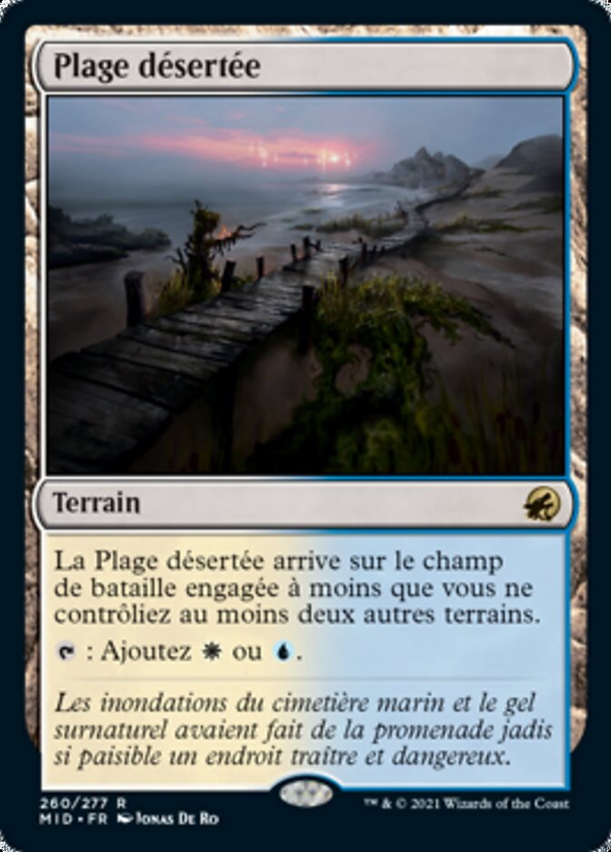 image Plage désertée