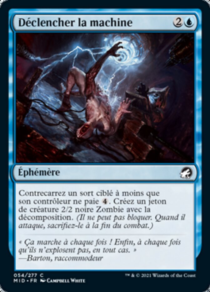 image Déclencher la machine