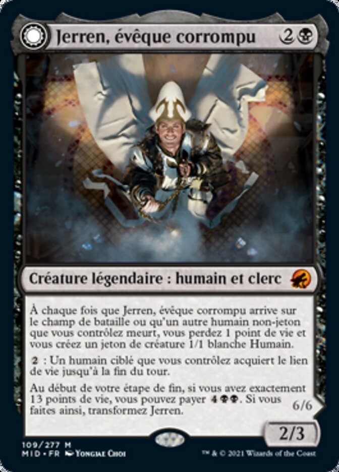 image Jerren, Corrupted Bishop // Ormendahl, the Corrupter