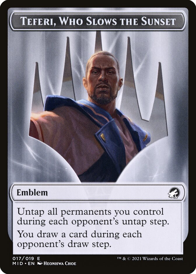 image Teferi, Who Slows the Sunset Emblem