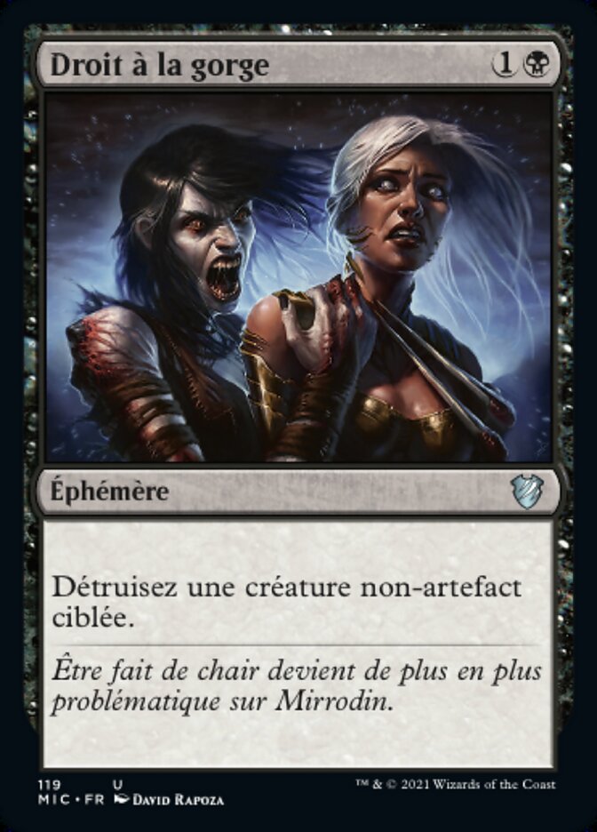 image Droit à la gorge