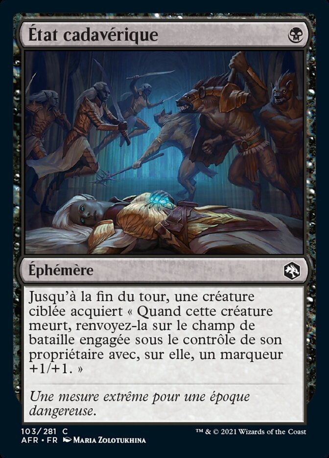 image État cadavérique