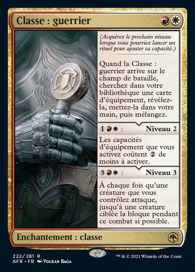 image Classe : guerrier