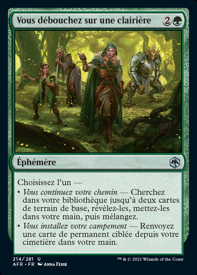 image Vous débouchez sur une clairière