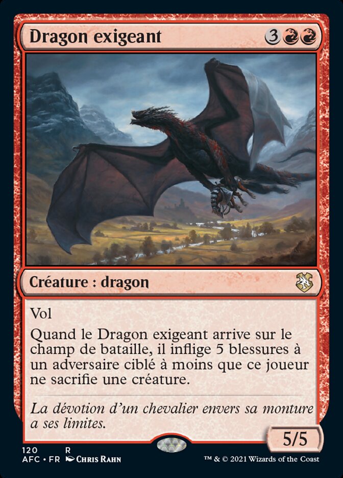 image Dragon exigeant