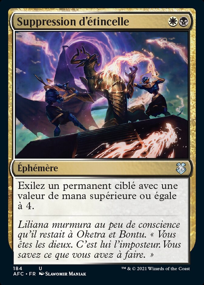 image Suppression d'étincelle