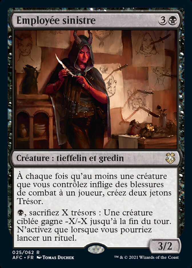 image Employée sinistre