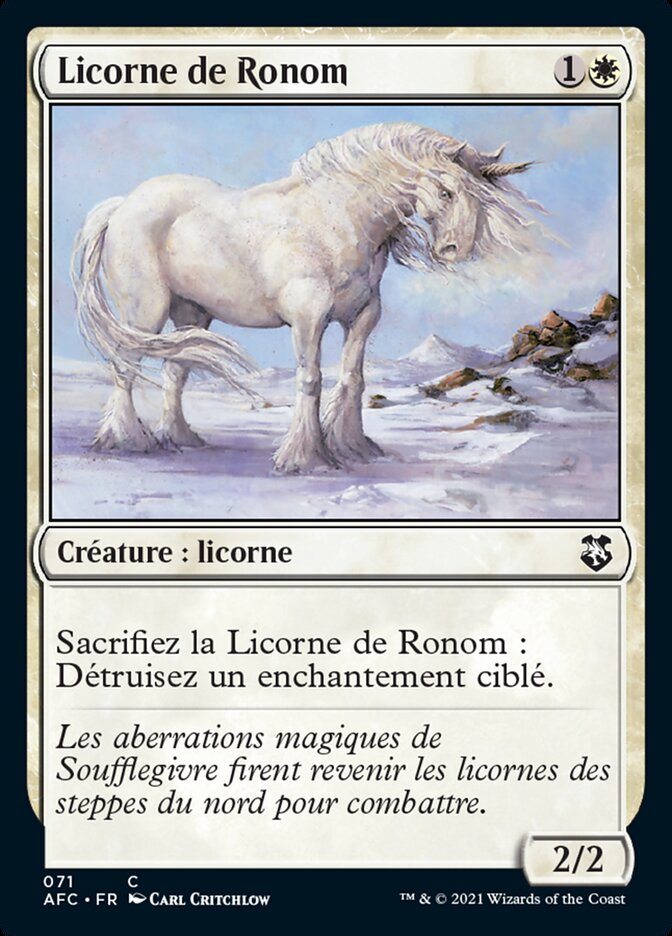 image Licorne de Ronom
