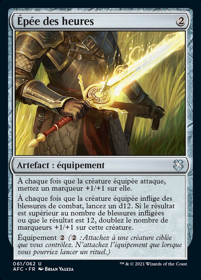 image Épée des heures