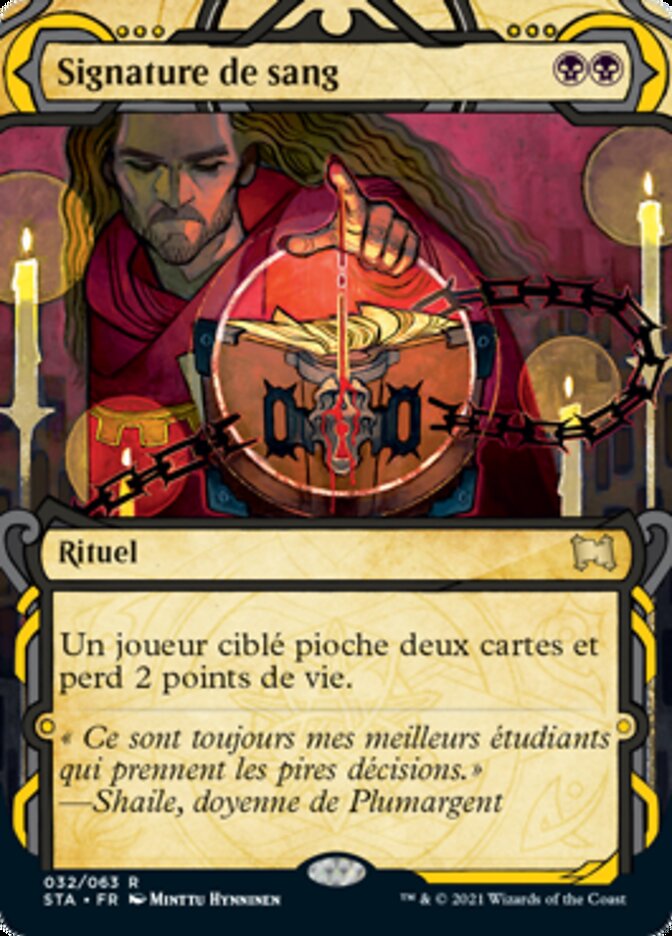 image Signature de sang