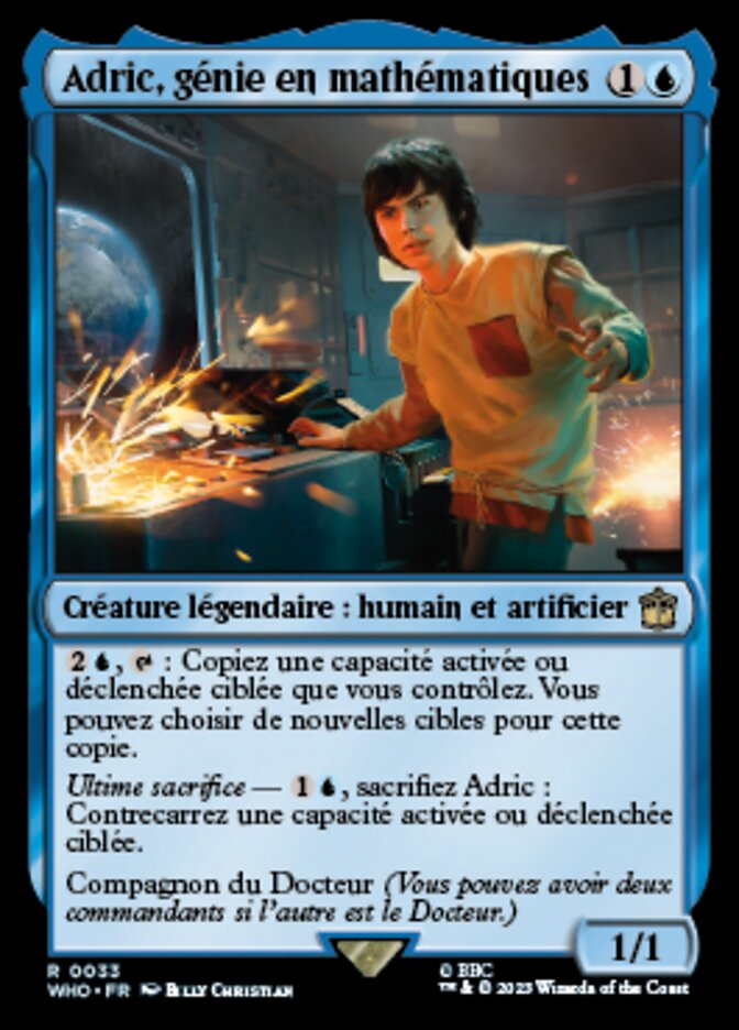 image Adric, génie en mathématiques
