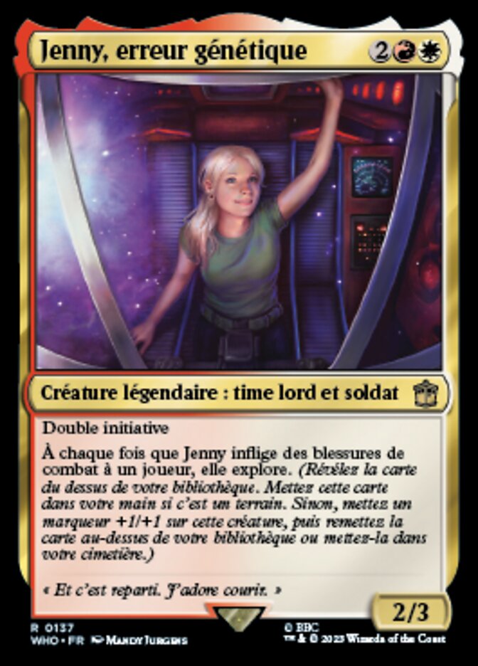 image Jenny, erreur génétique
