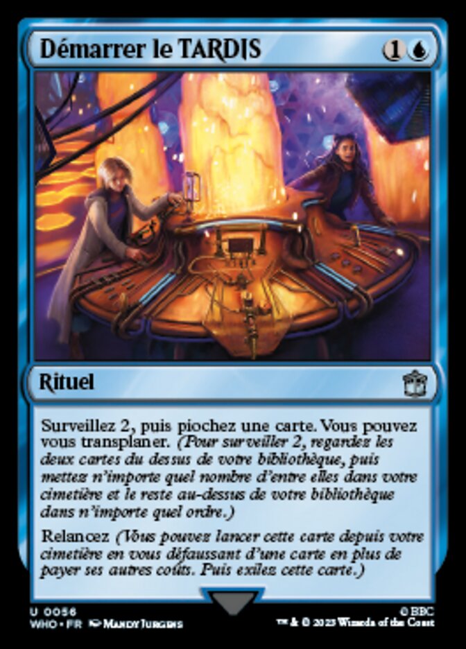 image Démarrer le TARDIS