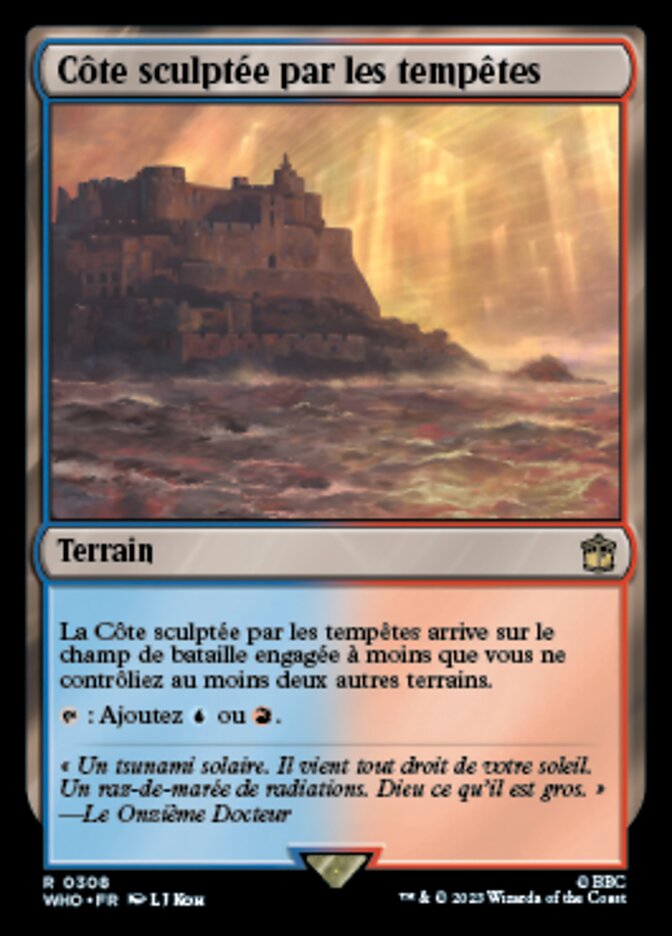 image Côte sculptée par les tempêtes