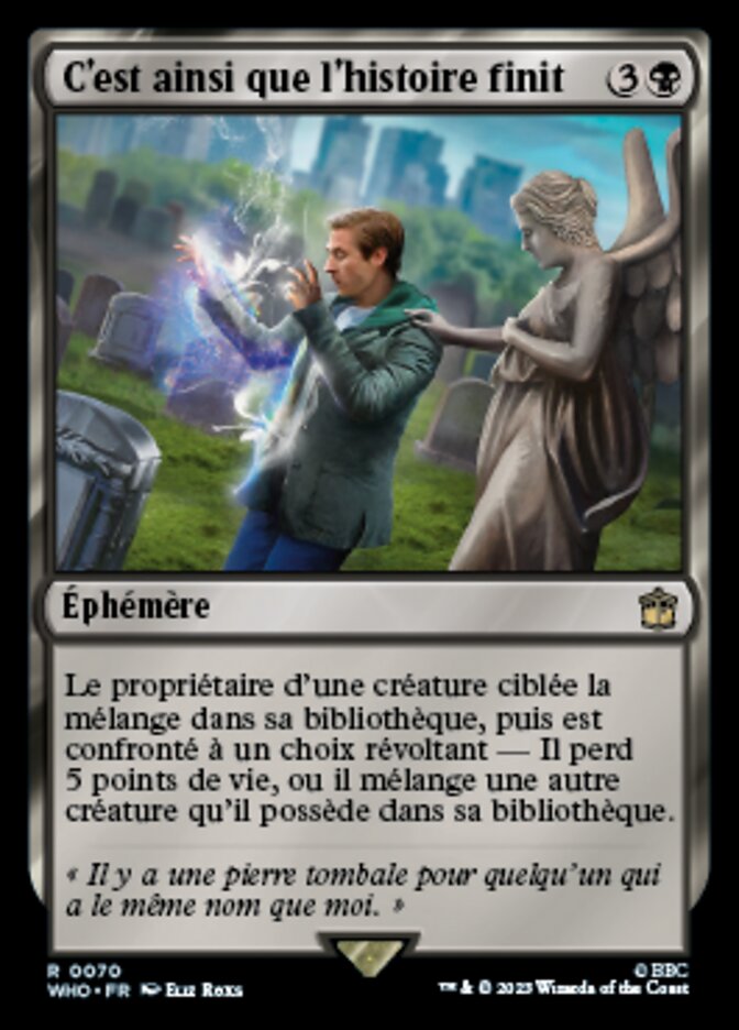 image C'est ainsi que l'histoire finit