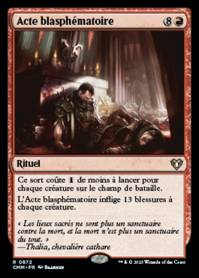 image Acte blasphématoire