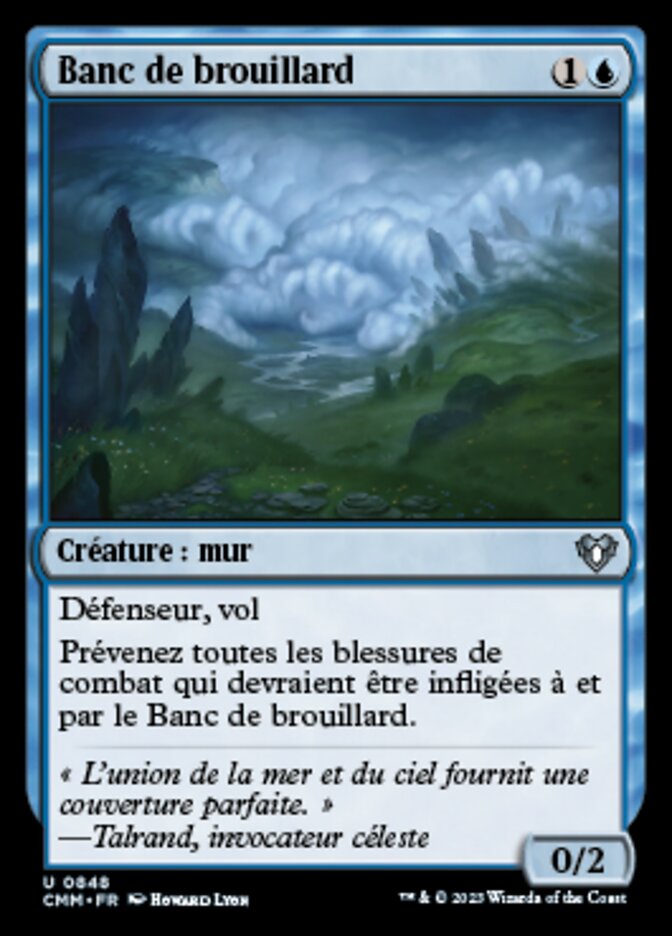 image Banc de brouillard