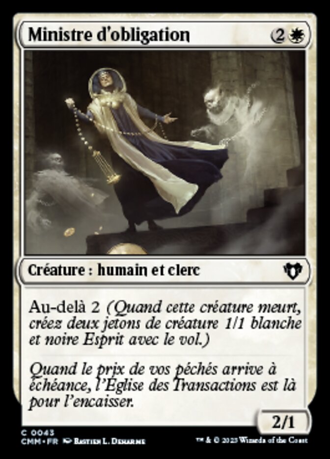 image Ministre d'obligation