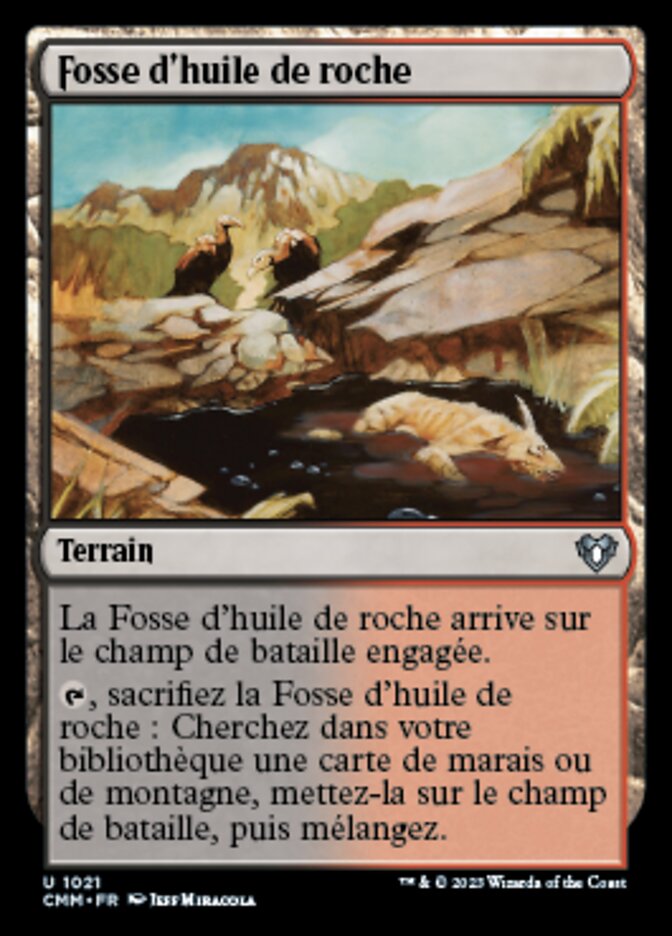 image Fosse d'huile de roche