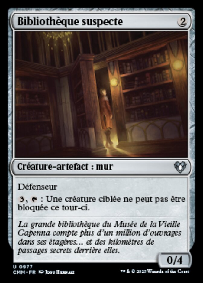 image Bibliothèque suspecte