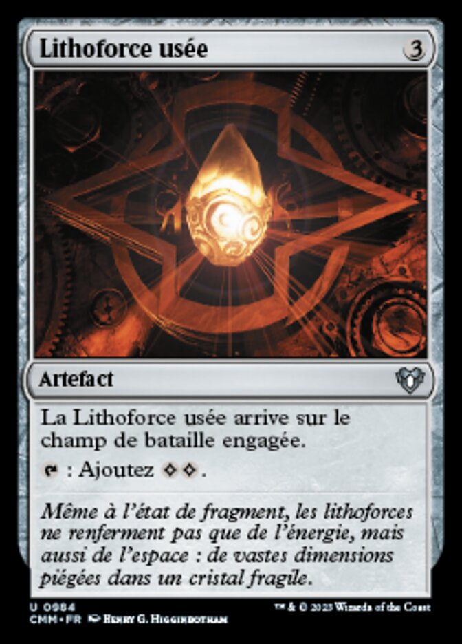 image Lithoforce usée