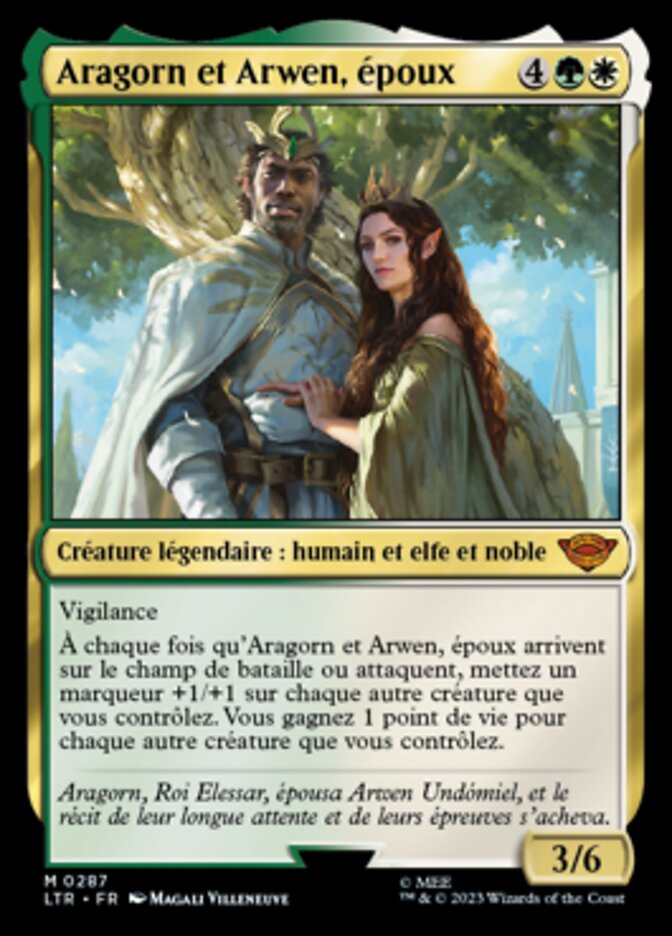 image Aragorn et Arwen, époux