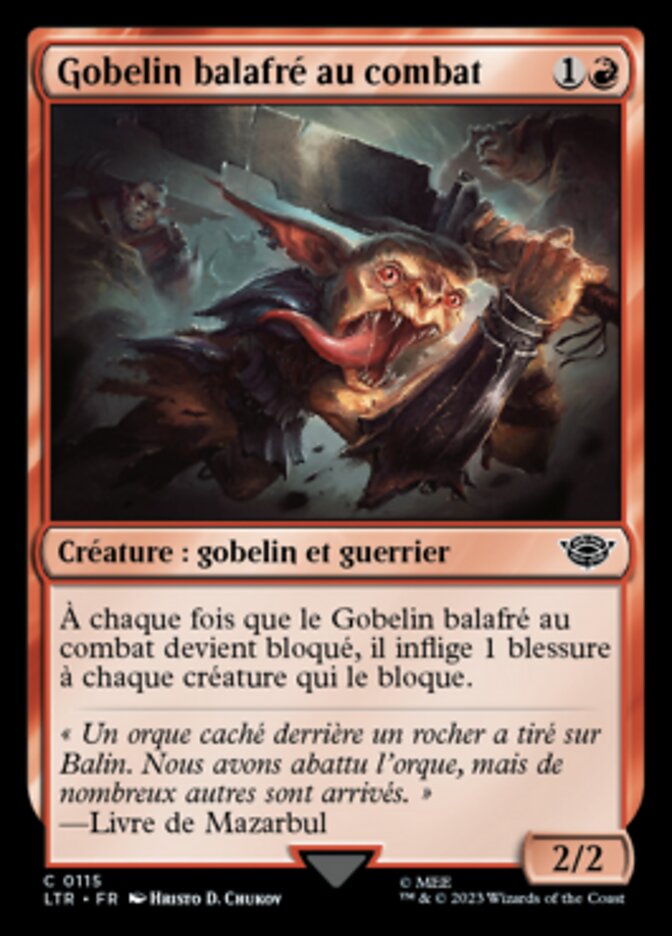 image Gobelin balafré au combat