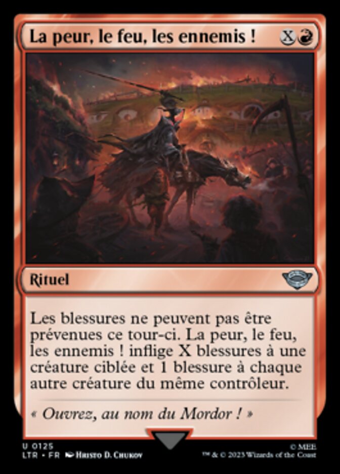 image La peur, le feu, les ennemis !