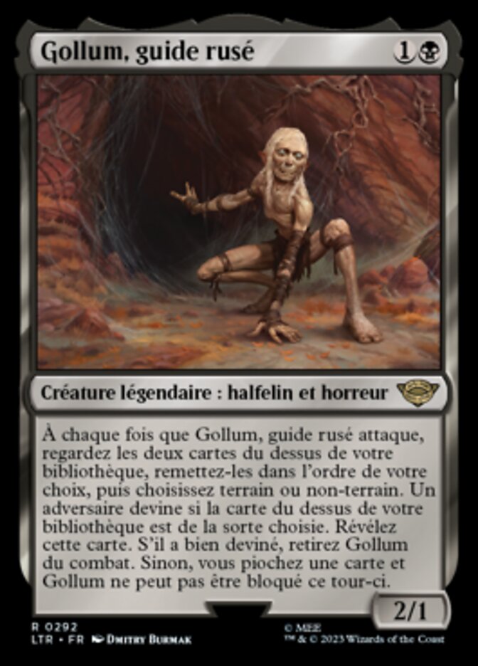 image Gollum, guide rusé
