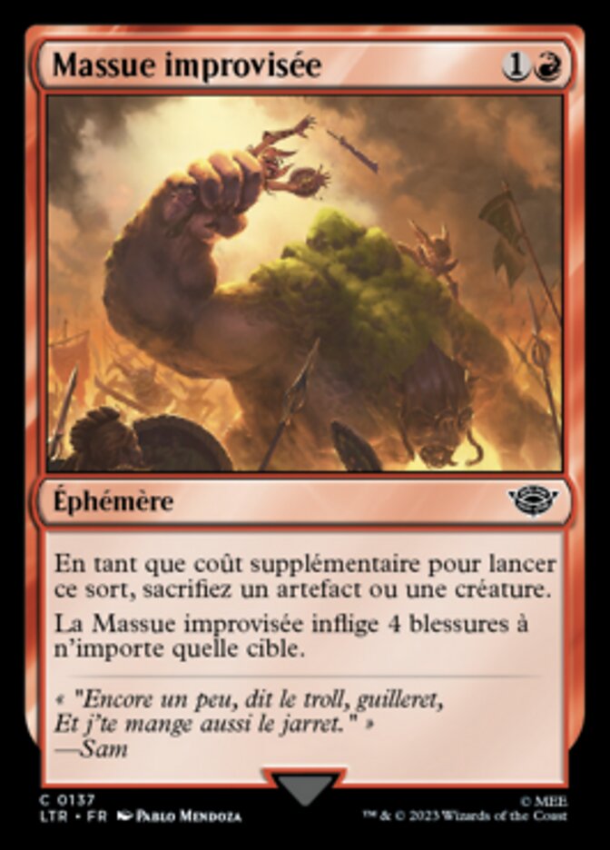 image Massue improvisée