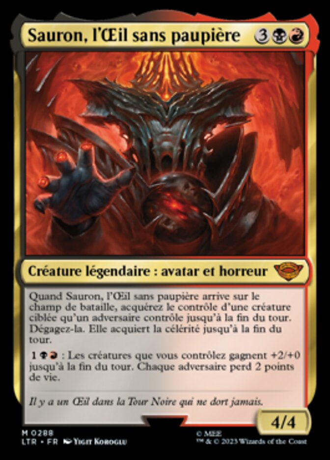 image Sauron, l'Œil sans paupière