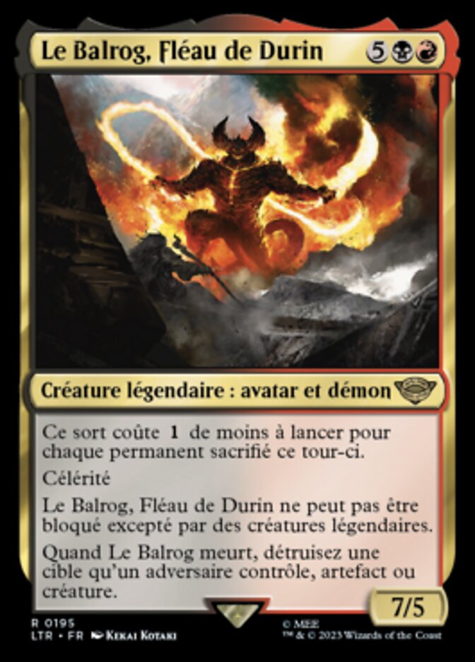 image Le Balrog, Fléau de Durin