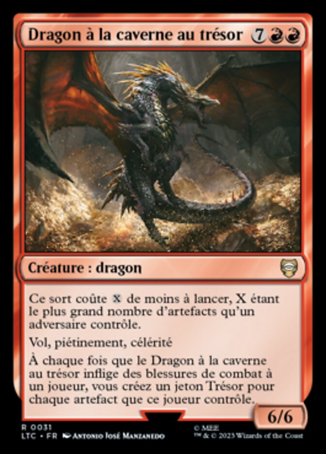 image Dragon à la caverne au trésor