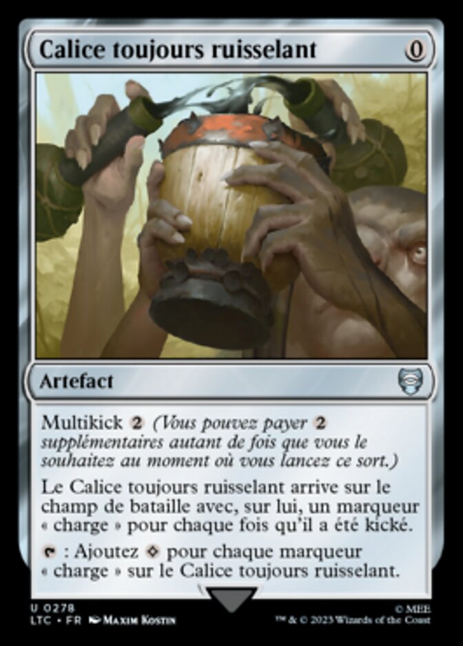 image Calice toujours ruisselant