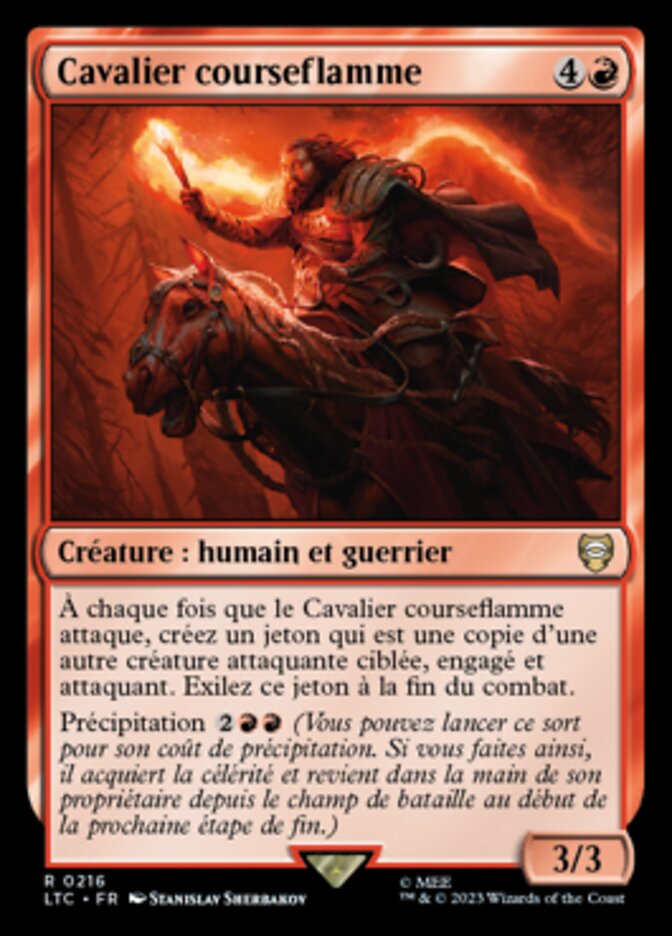 image Cavalier courseflamme