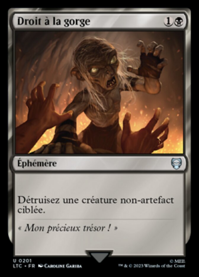 image Droit à la gorge