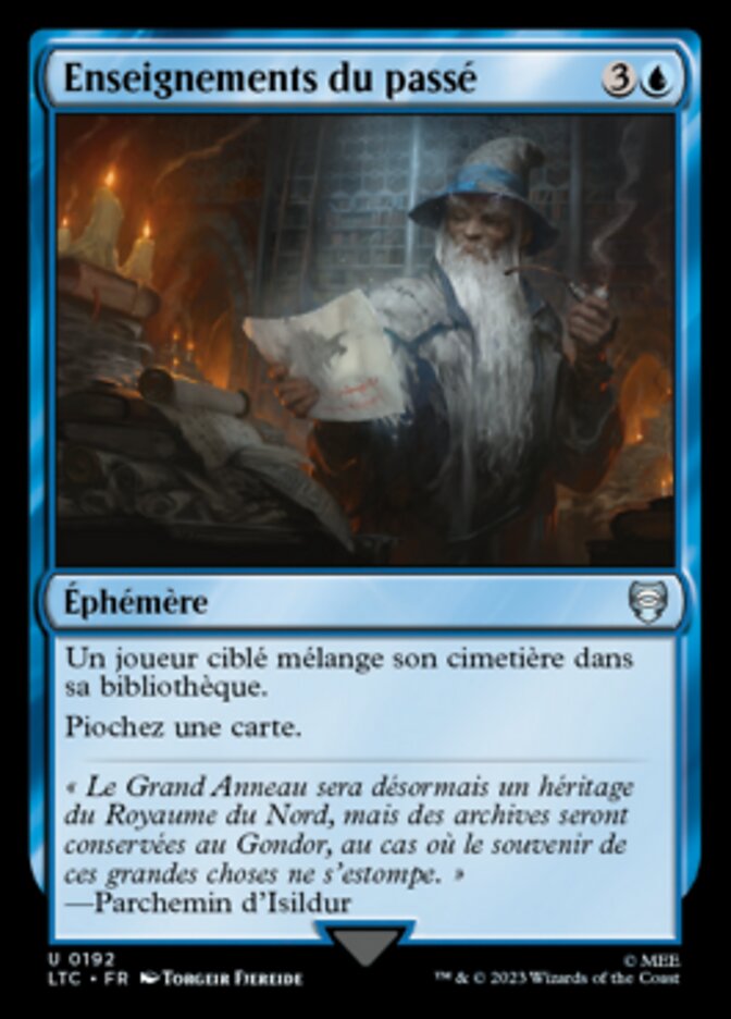 image Enseignements du passé