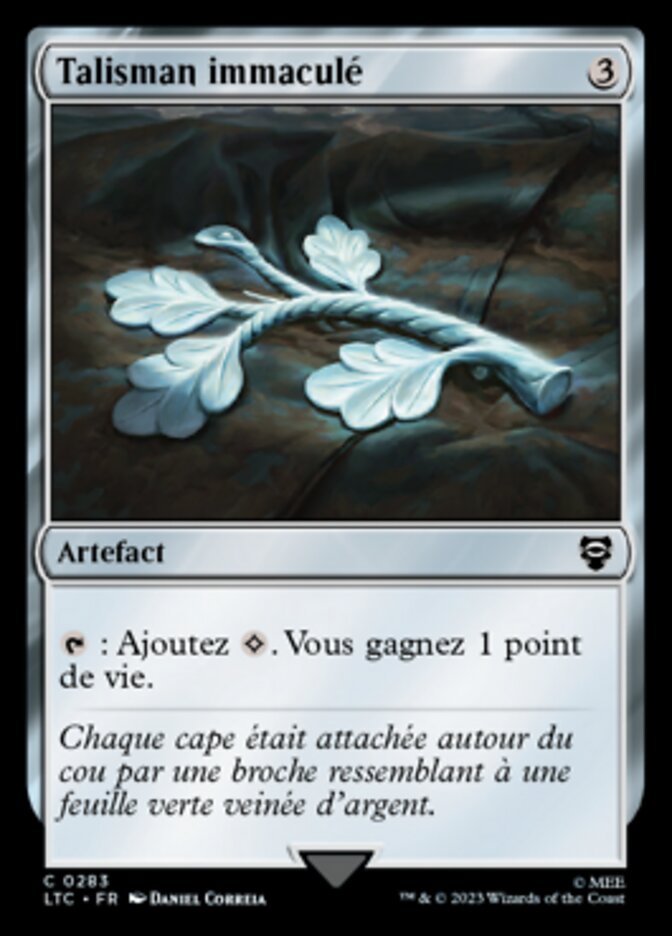 image Talisman immaculé