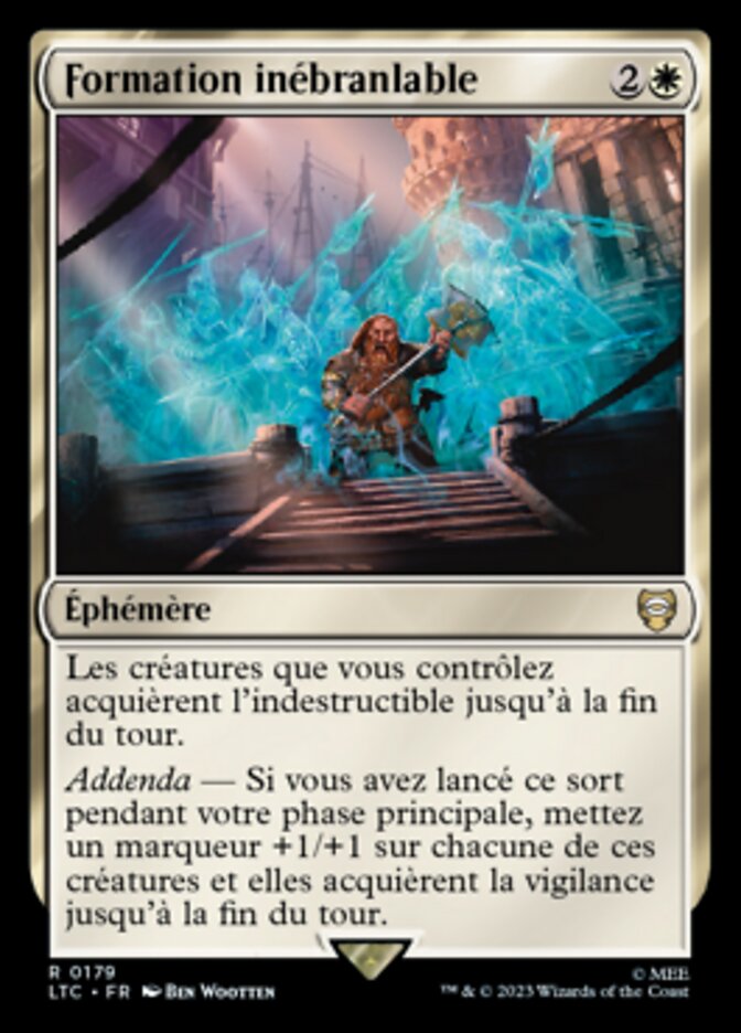 image Formation inébranlable