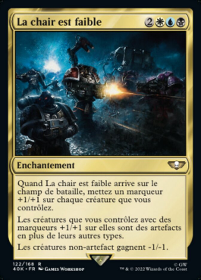 image La chair est faible