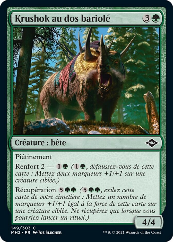 image Krushok au dos bariolé