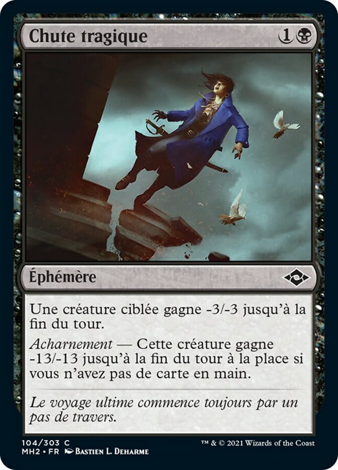 image Chute tragique