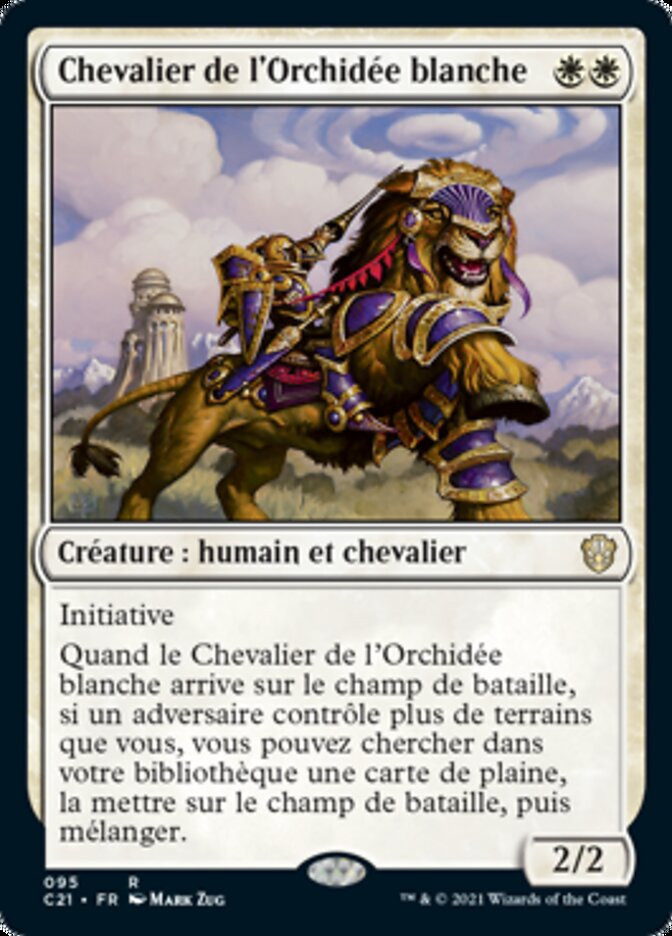 image Chevalier de l'Orchidée blanche