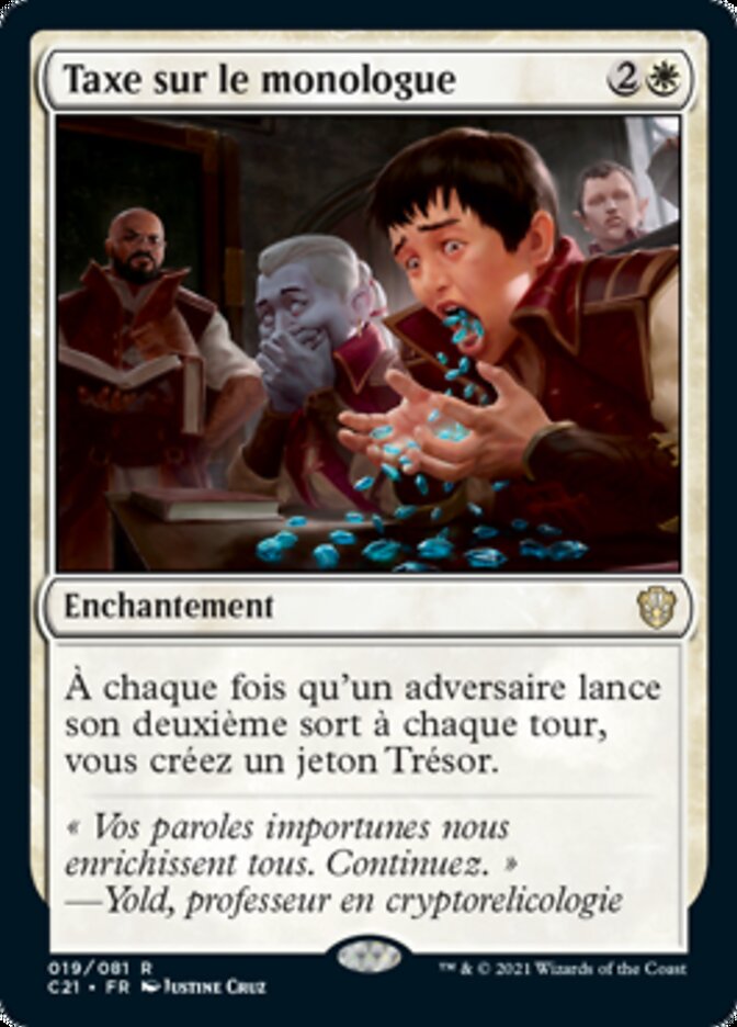 image Taxe sur le monologue