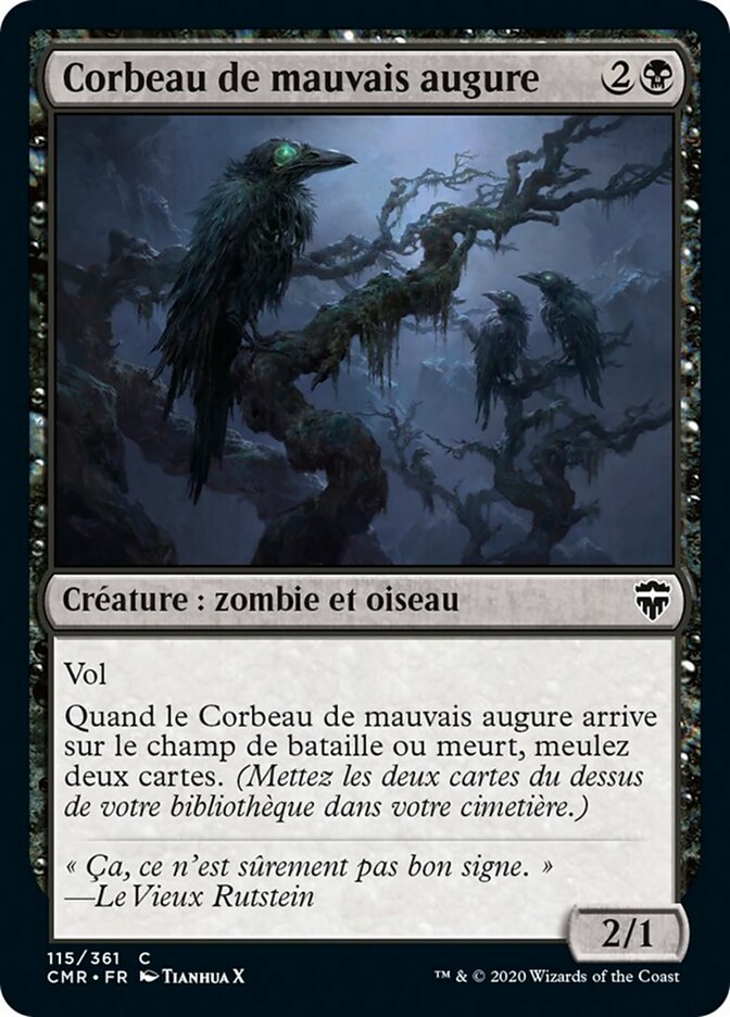 image Corbeau de mauvais augure